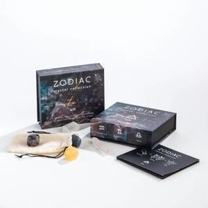 NEW GEOCENTRAL zodiac crystal collection set in air
